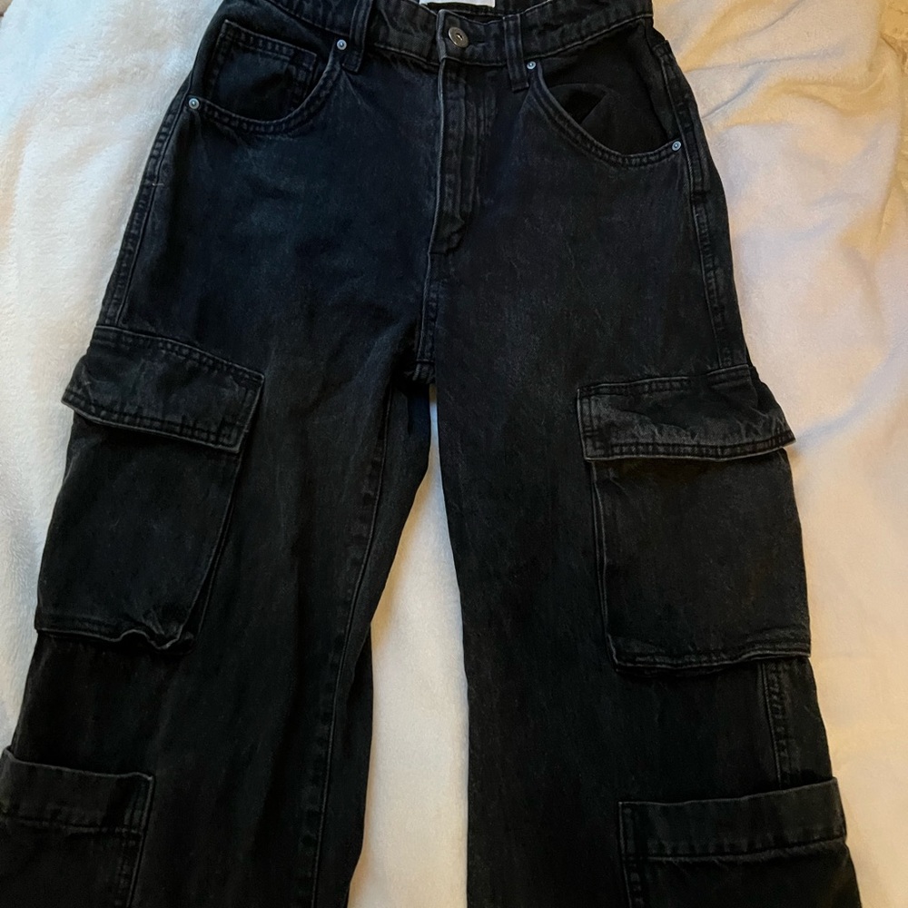 Cotton On Black Cargo Jeans
